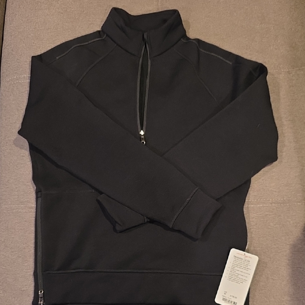Lululemon Athletica Black Zip Up Sweater